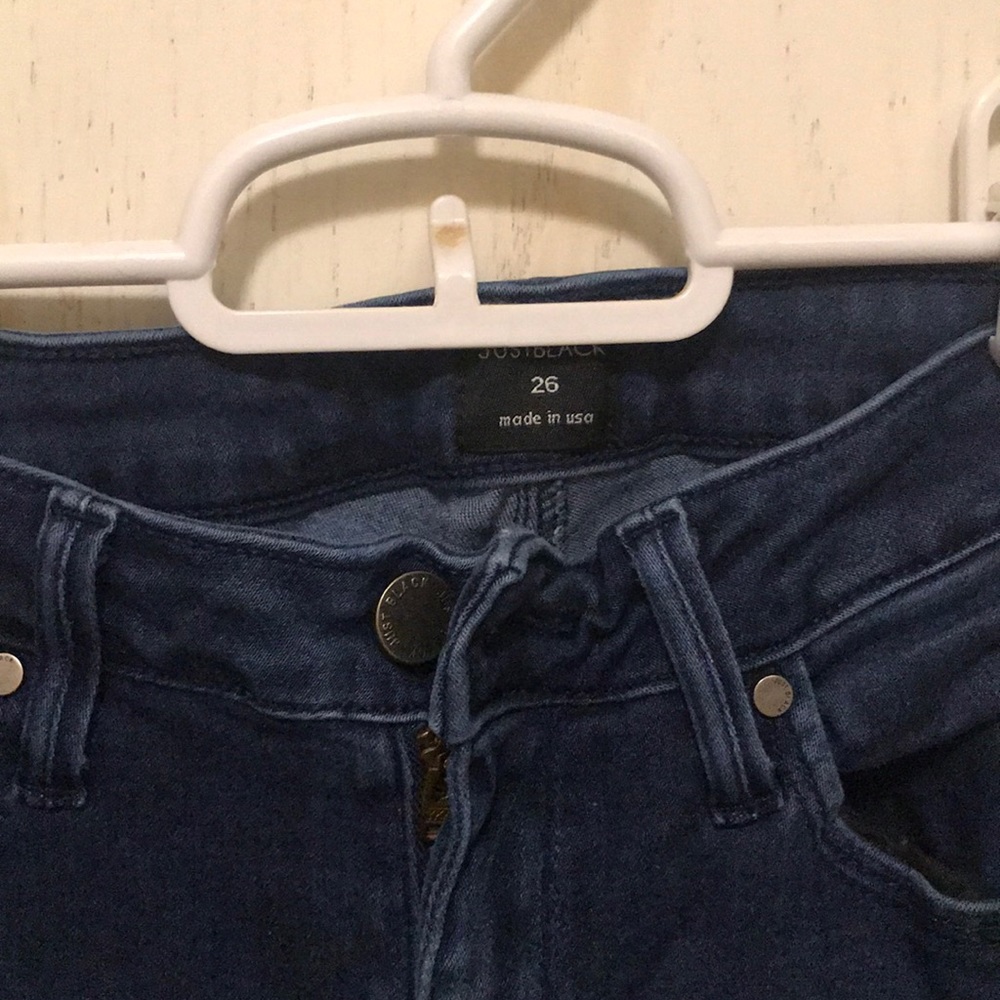 Just black skinny leg jeans